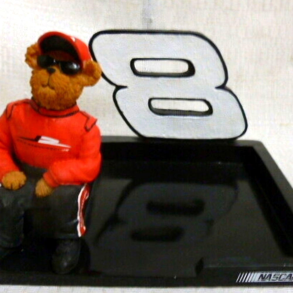 VINTAGE Dale Earnhardt Jr Budweiser Memo Holder Boyds Racing Family Nascar*NWT